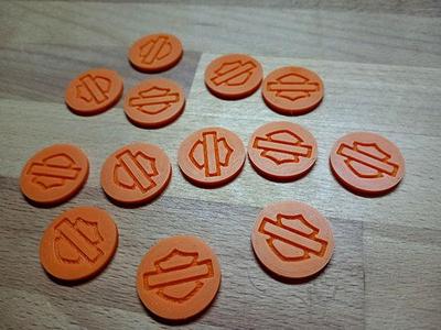 Harley Davidson Style Shopping Chip / Harley Davidson Style Einkaufschip
