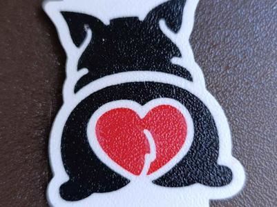 buldog love keychain