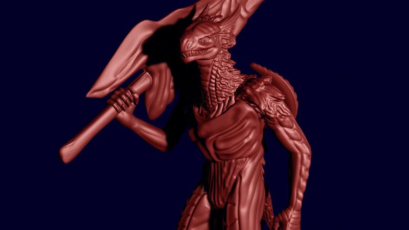 Half Dragon - Dark Souls - 3D Printable STL Model