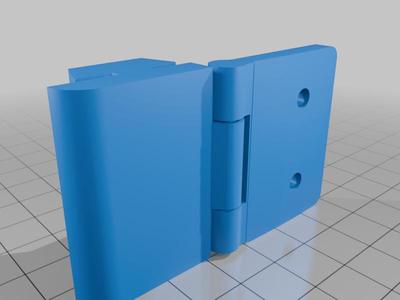 Simplified Door hinge with less parts needed.