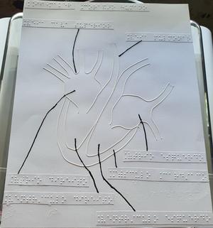 Tactile image: human heart