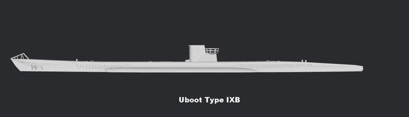 U-Boat Type IXB Waterline