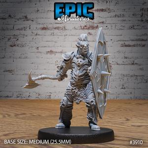 Black Guard Orc Shield / Green Skin Lord / Male Humanoid Warrior / Beast Tamer / Demonic Dragon Fighter / Evil Drake Army