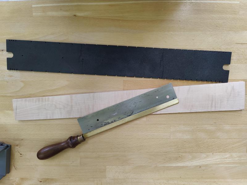 25.0 " FRET BOARD SLOTTING TEMPLATE