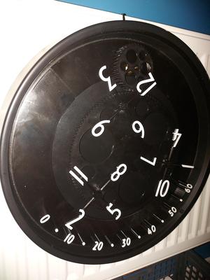 background for wandering hour clock
