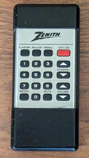 Zenith Console TV Remote Battery Cover