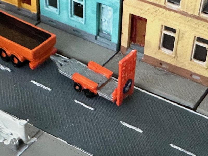 Traffic safety trailer (z-scale)