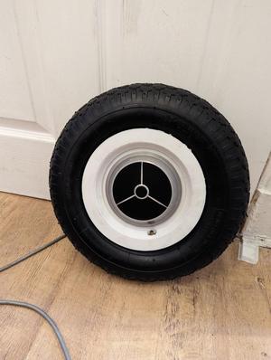 Wheelbarrow Tyre 3.50-8 adapter for hoverboard.