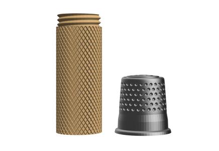 Thimble-cap sewing kit container | Survival / Camping / Onebag