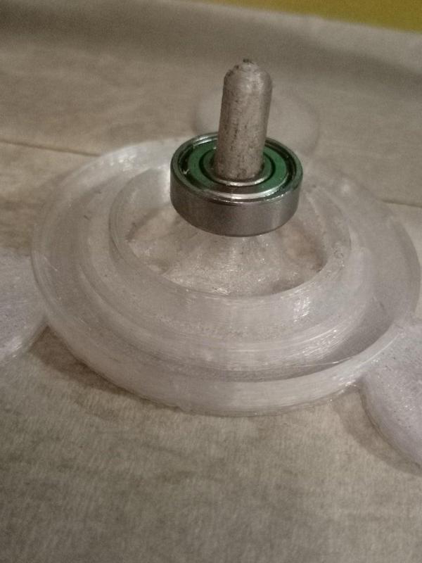 Universal horizontal spool holder + Roller Hub 608 bearing Esun Sunlu Elegoo DryBox