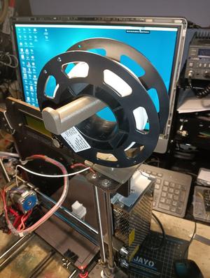 Geeetech prusa i3 clone woodframe spool holder