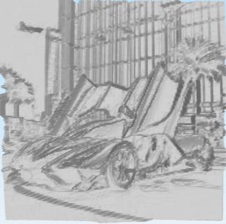 Super car 3D picture