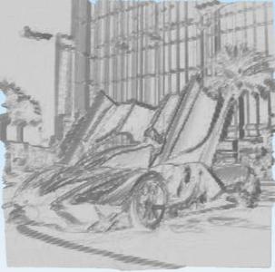 Super car 3D picture