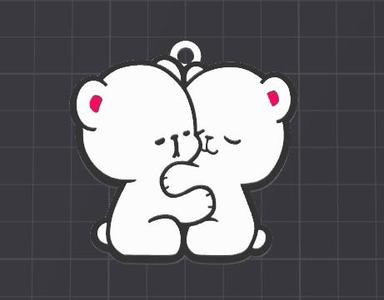 cute bears keychain / necklace charm (free for commercial use)
