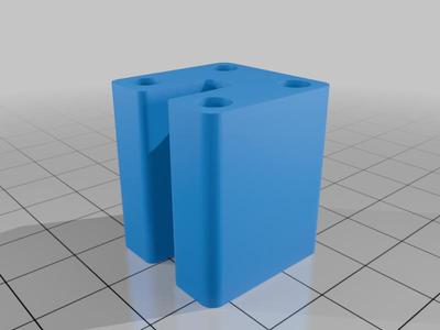 Cleaner Block for Centerline HO Scale NMRA Spec Cleaning Car