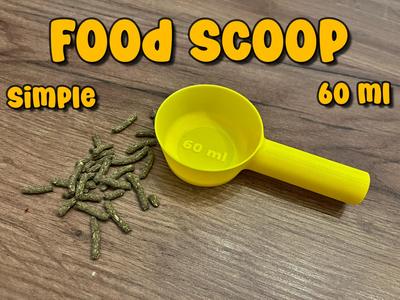 Simple 60 ml pet dry food scoop