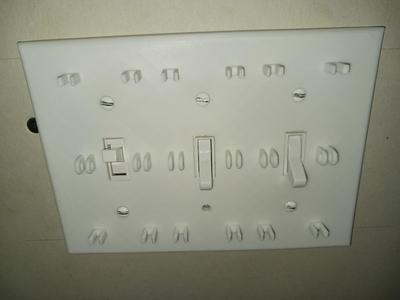 Mad Scientist Light Switch - Triple Switch Edition