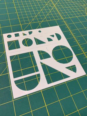 Drawing Stencil for Ed Emberley's drawing books