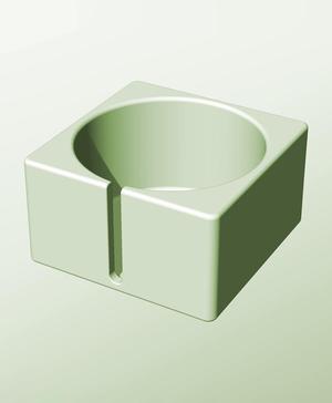 CS128-80-S Stacking slotted module bin for modern home decor