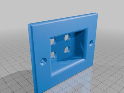 Wall plate for speaker terminal (smaller)