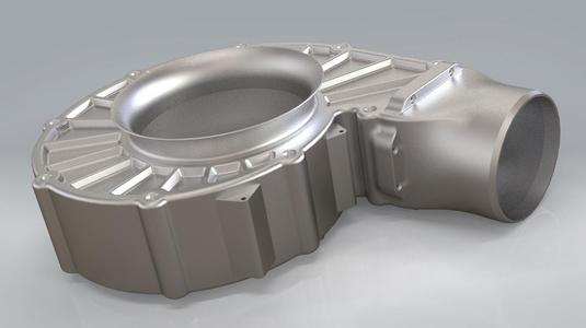 Blower enclosure for Mitsubishi blower