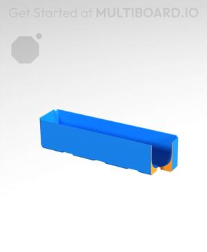 4x1x1 - Full Curved Bin - Multibin Insert