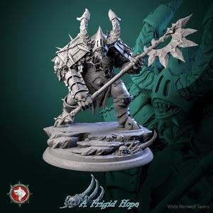 Azrimor, The Frostreaver 75mm heroic miniature pre-supported