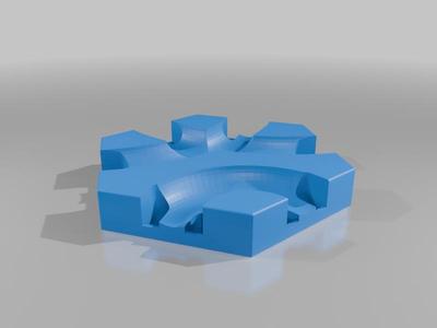 Gravitrax compatible 2 long corners crossed with each other with short corner (Fusion file included)
