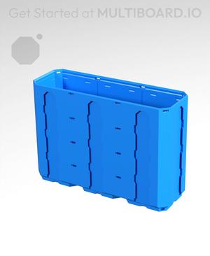 3x1x2 - Topped Multipoint Rail - Multibin Shell