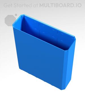 3x1x3.5 - Simple Walls - Universal Click-In Multibin Shell Extension