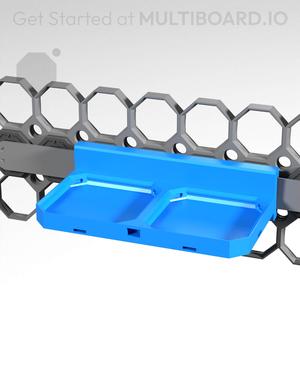2x1 - Multibin Panel Shelf - Rail Slider