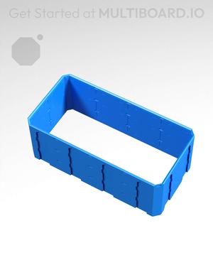 4x2x1.5 - Topped Multipoint Rail - Pop-In Multibin Shell Extension
