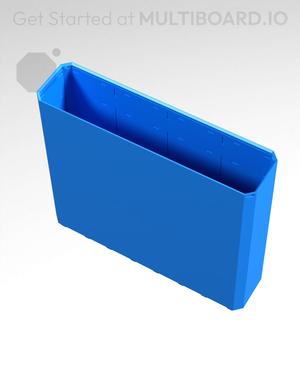 4x1x3.5 - Simple Walls - Universal Click-In Multibin Shell Extension