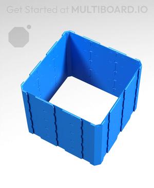 3x3x2.5 - Full Multipoint Rail - Pop-In Multibin Shell Extension