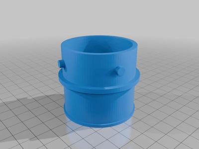 Quick release 50mm tubing ducting