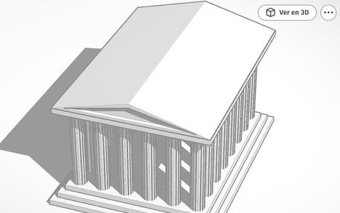 Modelo 3d del parthenon