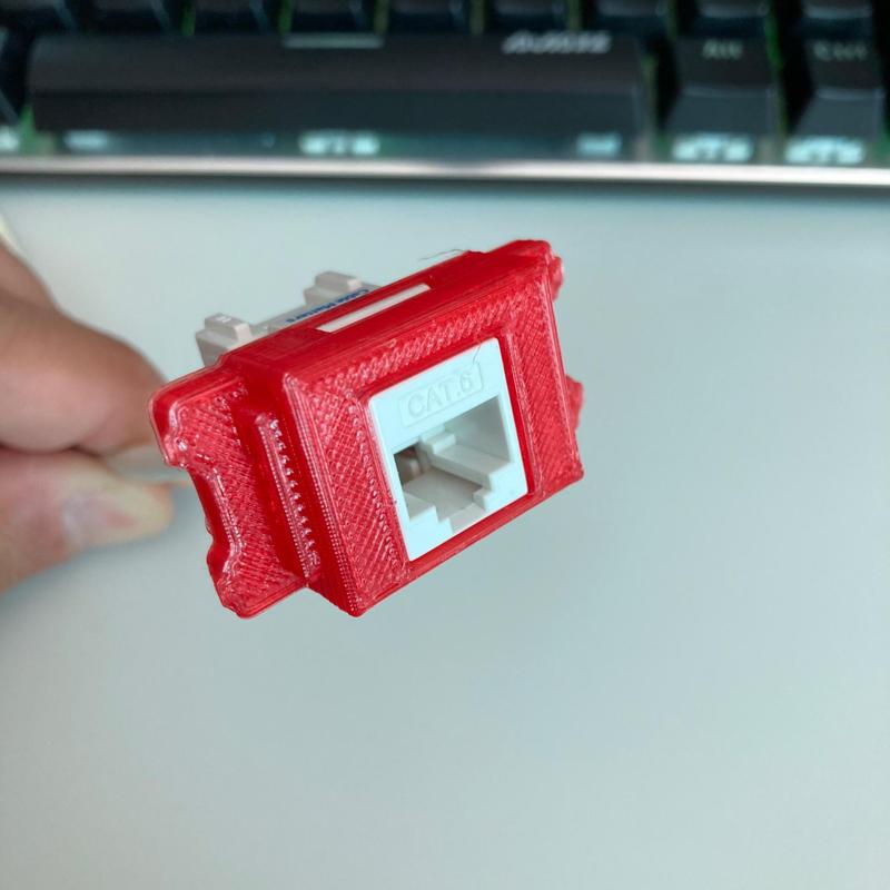 Adapter Frame for KeyStone RJ45 in Wall Outlet Plate