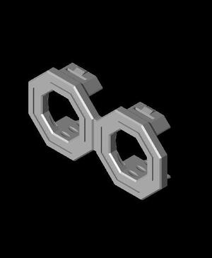 Remix - Dual snap Connector -DS Part B.stl