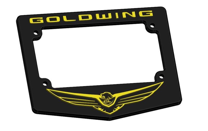 Goldwing new logo licence plate frame