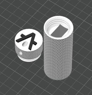 Aleph Zero Ledger Nano S Plus Case Knurled