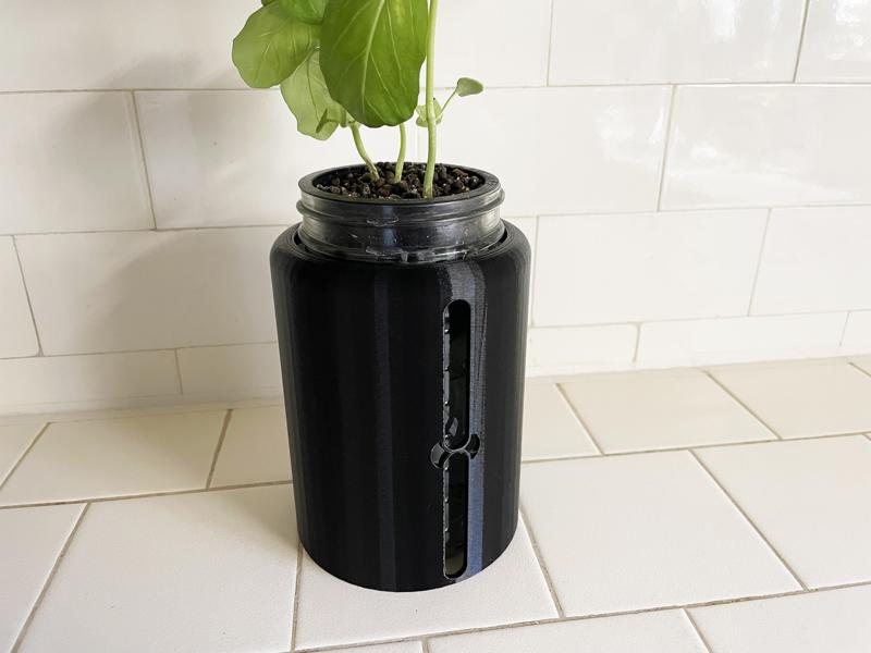 Kratky Mason Jar Hydroponics Sleeve