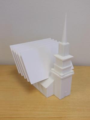 Boston Old North Church With Business Card Holder