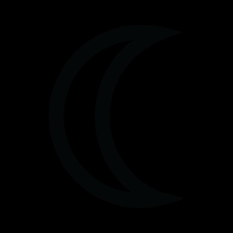 Moon astronomical symbol / Astronomický symbol Měsíce