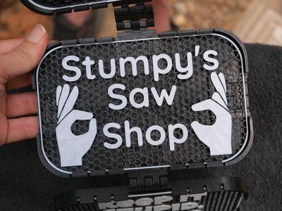 Stumpy's Saw Shop sign