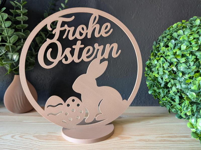 Easter Decoration Ring Silhouette with Stand