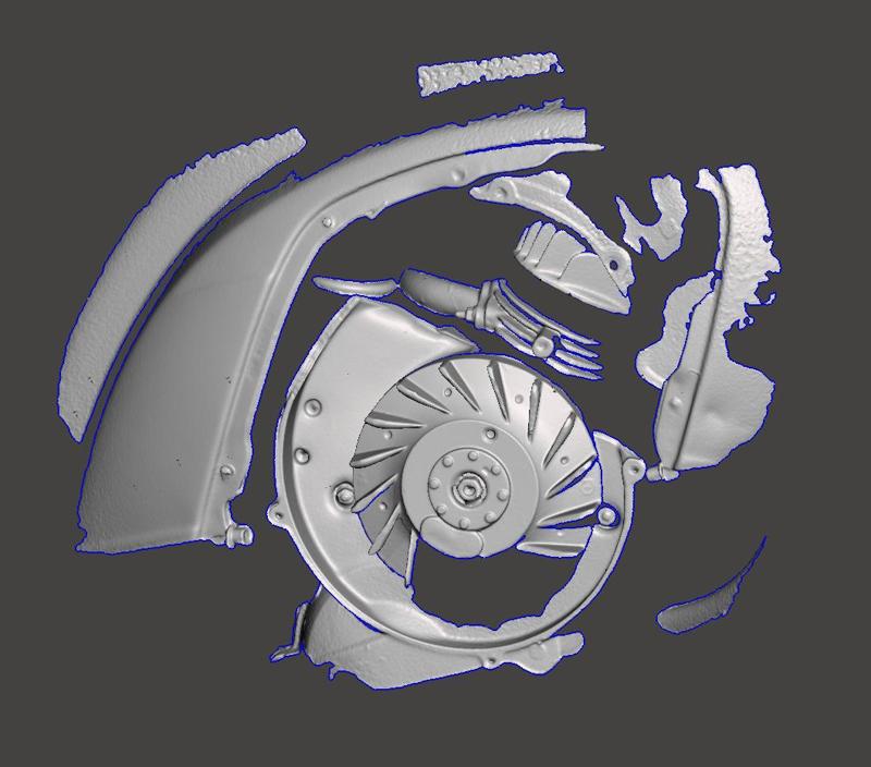 Vespa Engine Case (sample 3D scan with Creality Raptor)
