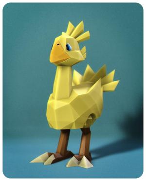 Low Poly Chocobo