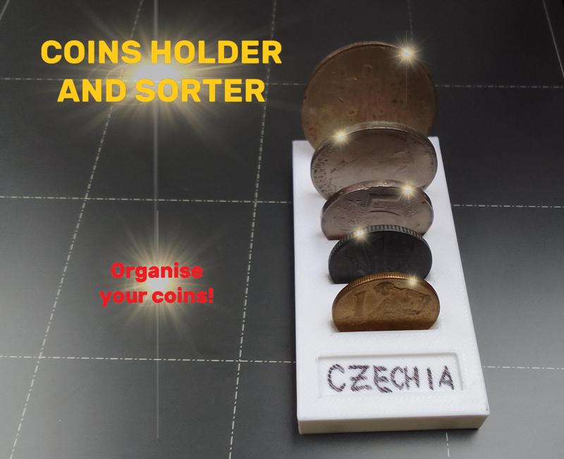 Coins holder and sorter