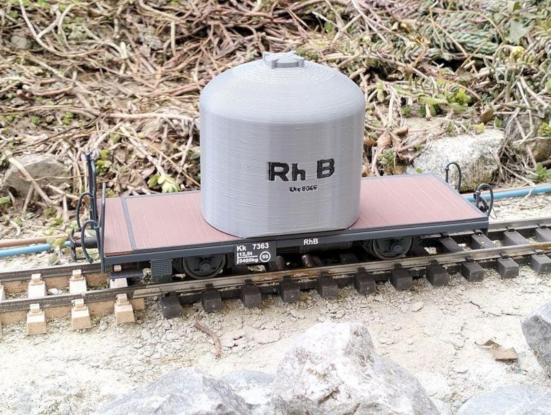 RhB Kessel Zementsilowagen für Spur 0m