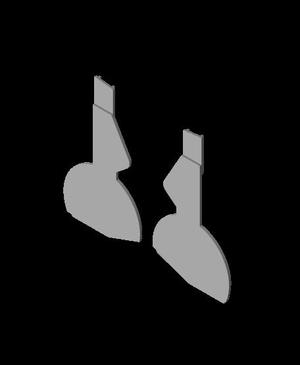 1/48 ki-44 undercarriage covers for Hasegawa